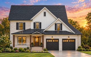 Plan  8-1317 - The Bailey Farmhouse  | New American - 4-Bed, 3.5-Bath, 596 SF