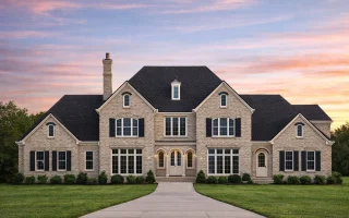 Plan  17-1597 - The Gonzalez Farmhouse  | Georgian Colonial - 4-Bed, 5-Bath, 6,250 SF