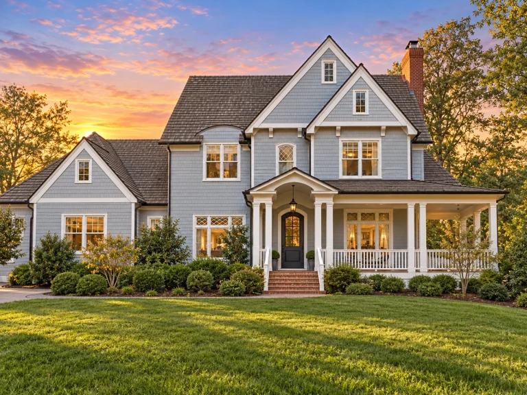 House Plans with Covered Back Porch 19 Plan 14-1457 – Pine Ridge Farm | New American – 1-Bed, 5-Bath, 5,322 SF - exterior featured photo