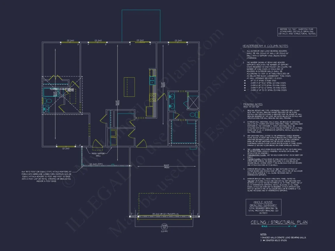 Modern Craftsman House Plan with 2 Bedrooms & Functional Layout