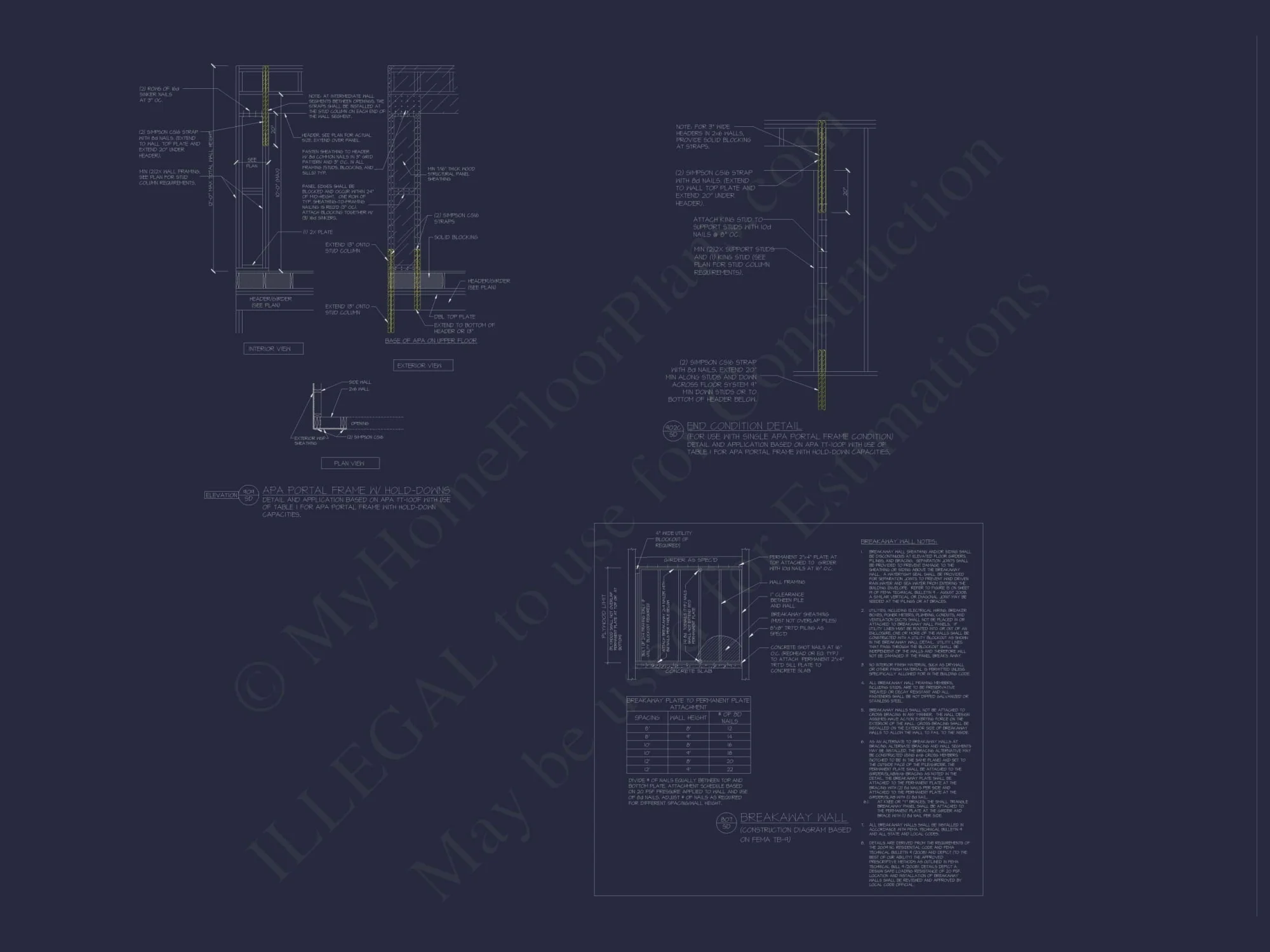 Modern 2-Story Coastal Home Plan with Rear Garage & Balconies
