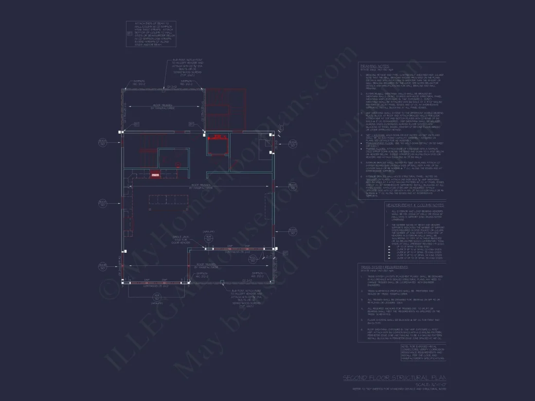 Modern 2-Story Coastal Home Plan with Rear Garage & Balconies