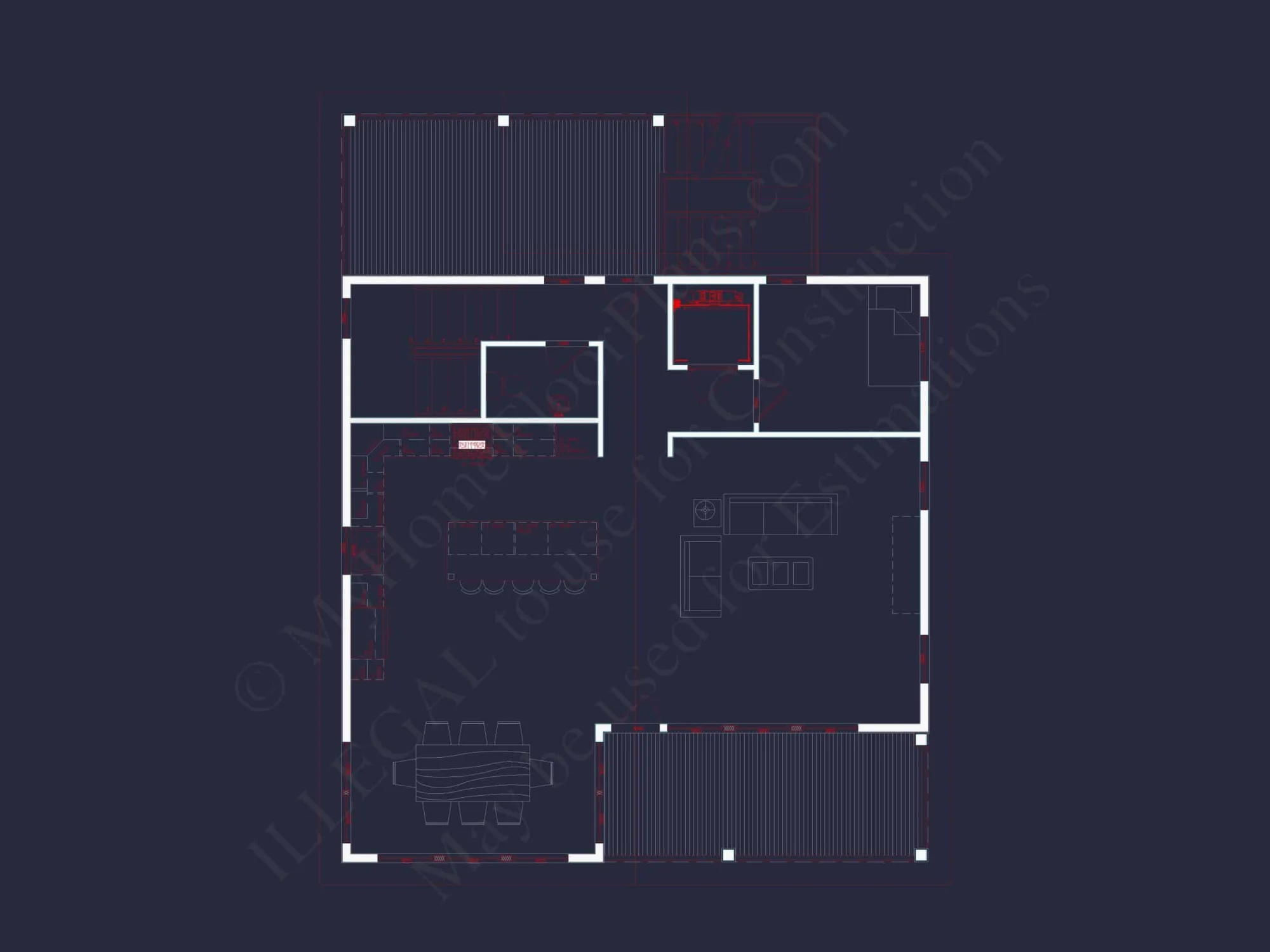 Modern 2-Story Coastal Home Plan with Rear Garage & Balconies