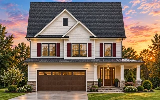 Plan  10-1779C - The Thorncrest |  Traditional Colonial - 3-Bed, 2.5-Bath, 1,798 SF