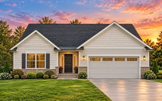 Plan  9-1217 - The Adams Manor |  Traditional Ranch - 3-Bed, 2-Bath, 1,537 SF