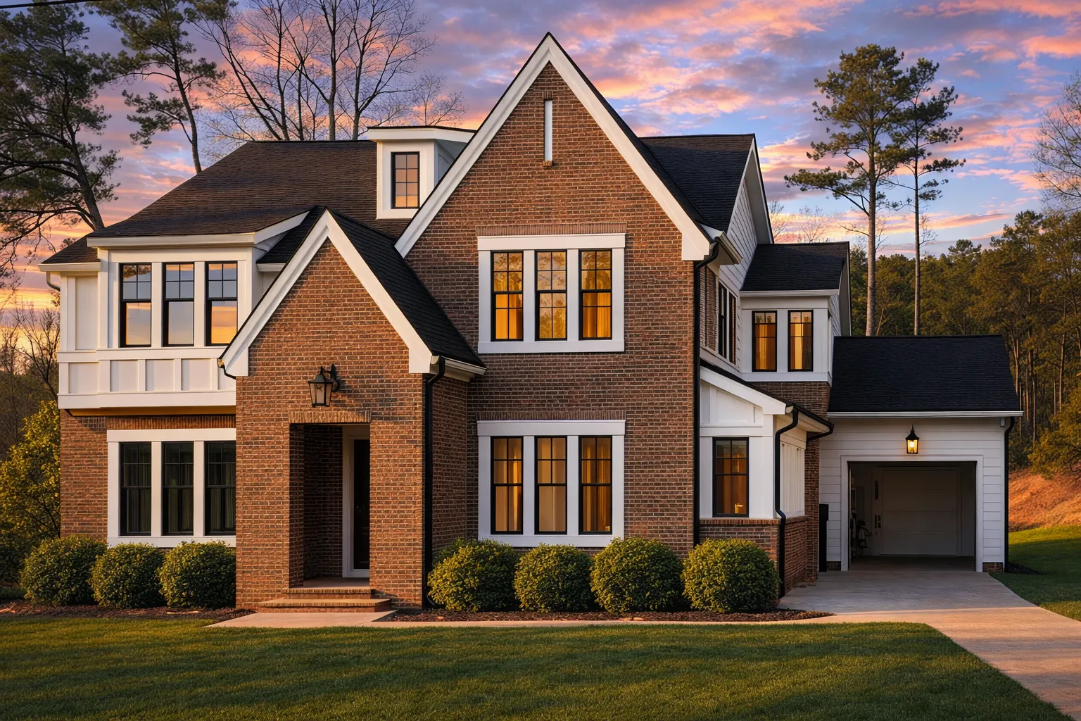 Elegant 3-Story Modern Craftsman Home Plan with 5 Bedrooms