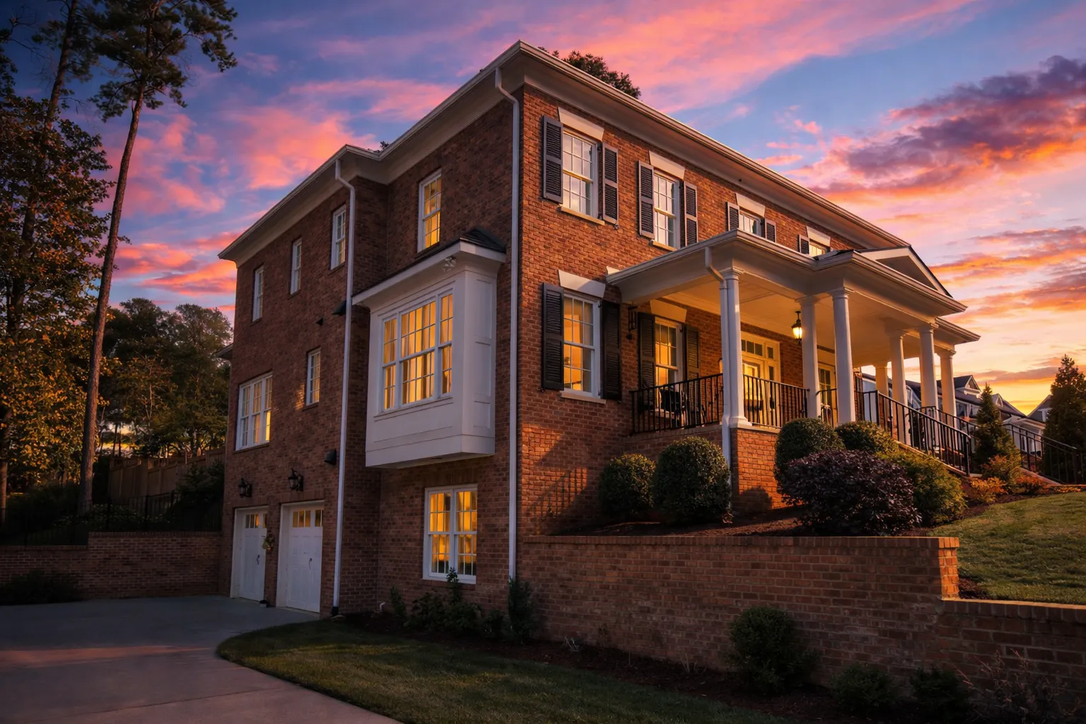 13-1650 HOUSE PLAN - Georgian Colonial House Plan - 5-Bed, 4-Bath, 6,049 SF