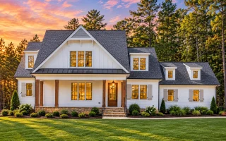 Plan  18-1655 - Anderson Meadow |  Farmhouse - 3-Bed, 3-Bath, 2,488 SF
