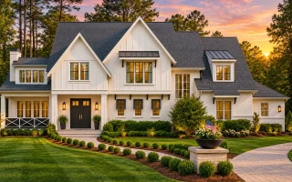 Plan  18-1476 - Smith Retreat | New  American - 4-Bed, 5.5-Bath, 4,106 SF