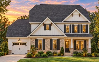Plan  11-1699 - Laurel Run Chalet |  Traditional Colonial - 3-Bed, 2.5-Bath, 2,342 SF