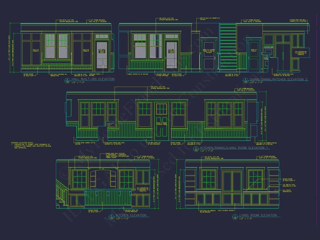 Charming 2-Story House Plan with Modern CAD Architecture & Coastal Flair