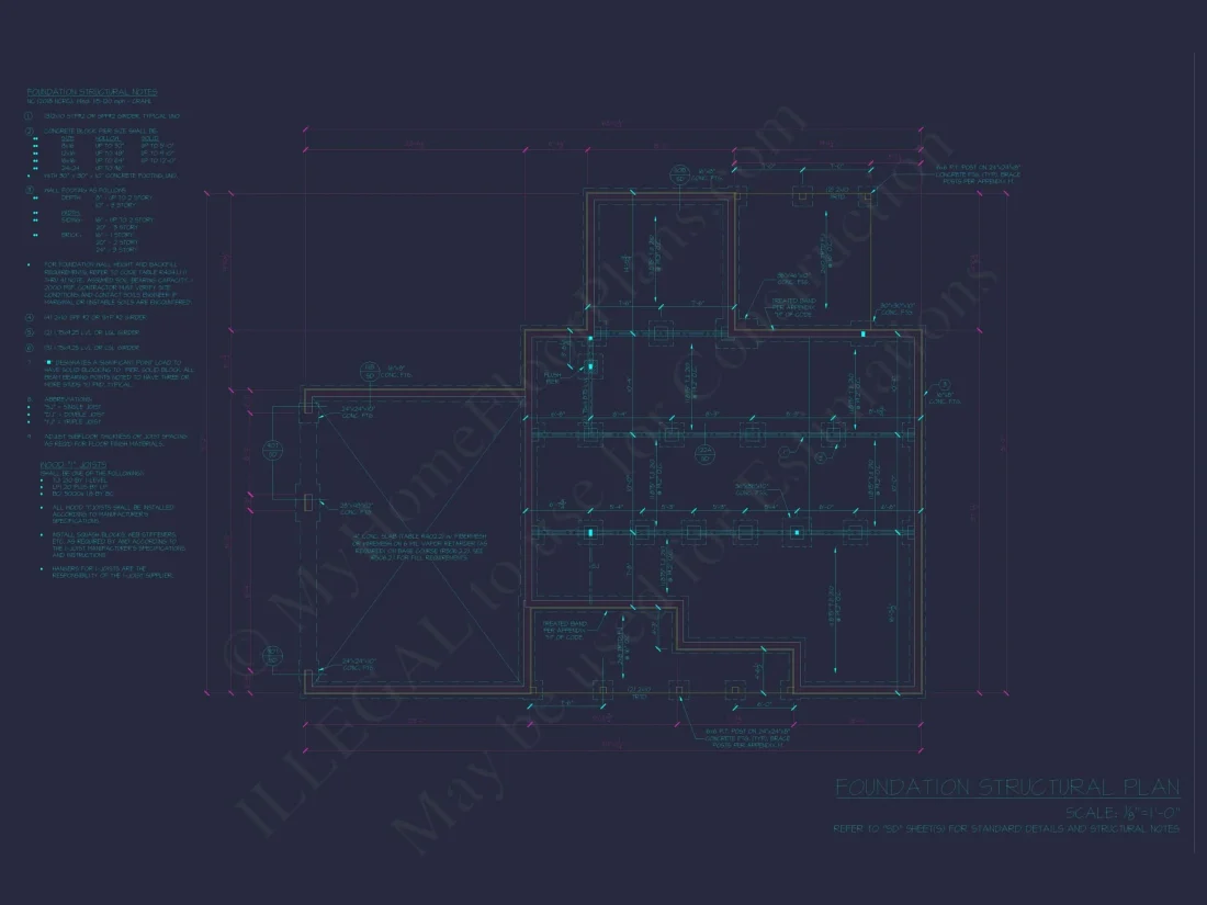 Traditional Craftsman Colonial Floor Plan with Covered Porch & CAD Blueprints