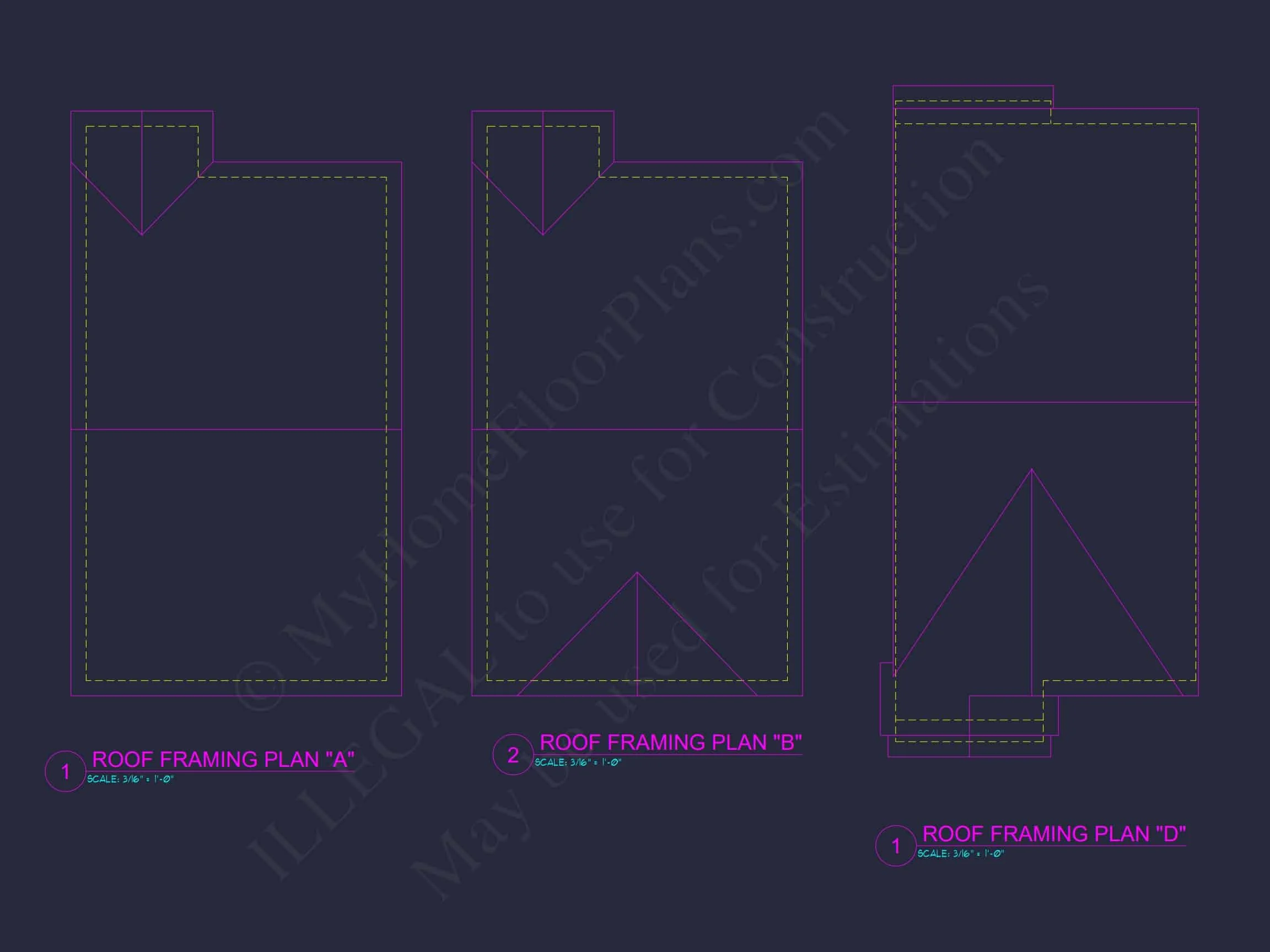 7-1947C TOWNHOUSE PLAN - Colonial Home Plan - 3-Bed, 2.5-Bath, 1,850 SF 15 Modern 2-Bedroom Townhome Plan with Open Floor Plan & Fireplace