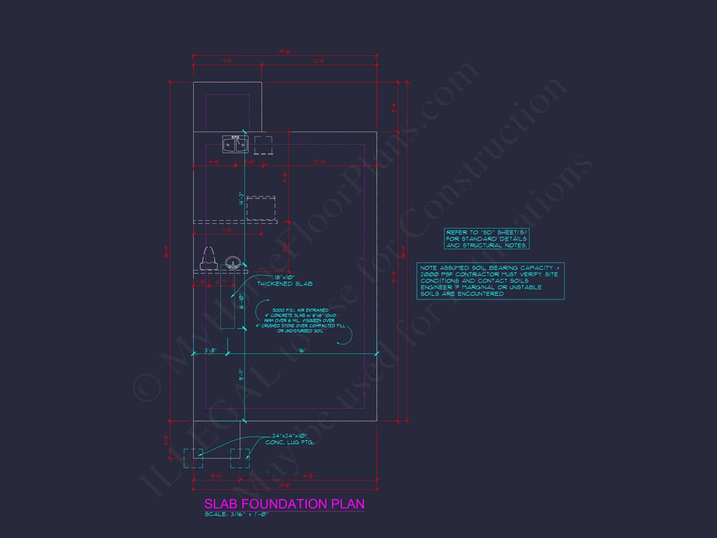 7-1947C TOWNHOUSE PLAN - Colonial Home Plan - 3-Bed, 2.5-Bath, 1,850 SF 10 Modern 2-Bedroom Townhome Plan with Open Floor Plan & Fireplace