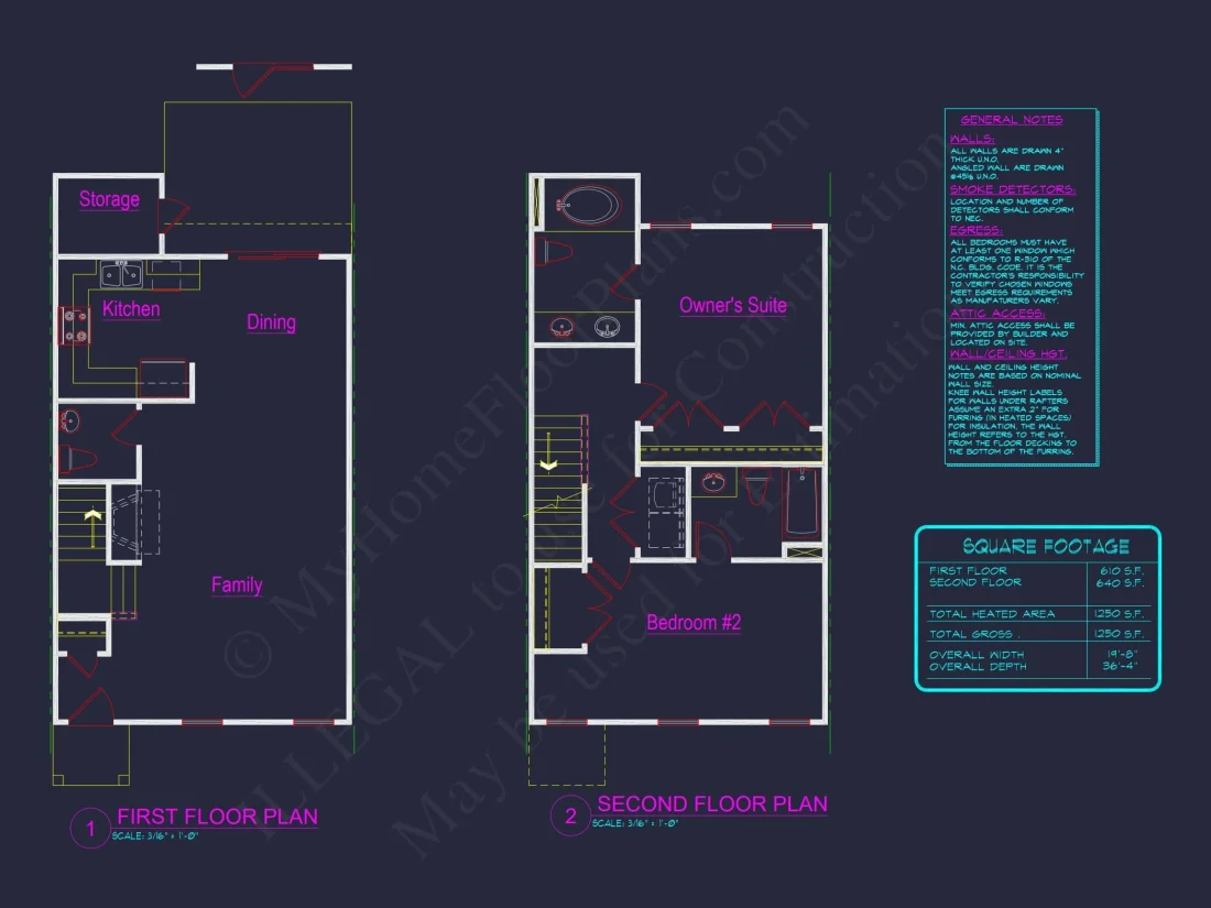 Modern 2-Bedroom Townhome Plan with Open Floor Plan & Fireplace