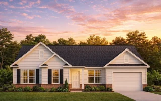 Plan  10-1292 - The Tanglewood |  Traditional Ranch - 3-Bed, 2-Bath, 1,176 SF