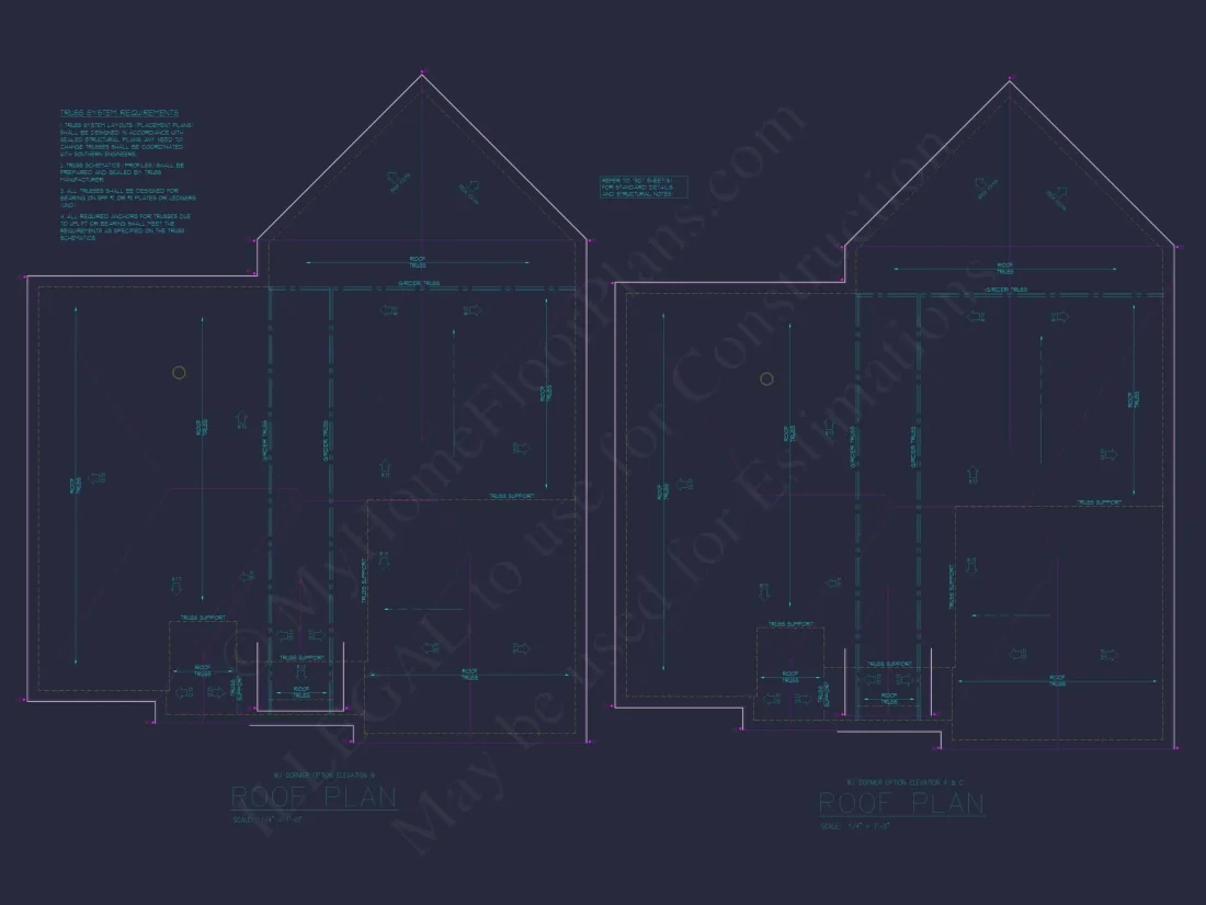 Customizable Floor Plan Blueprint with CAD Architecture & Southern Style