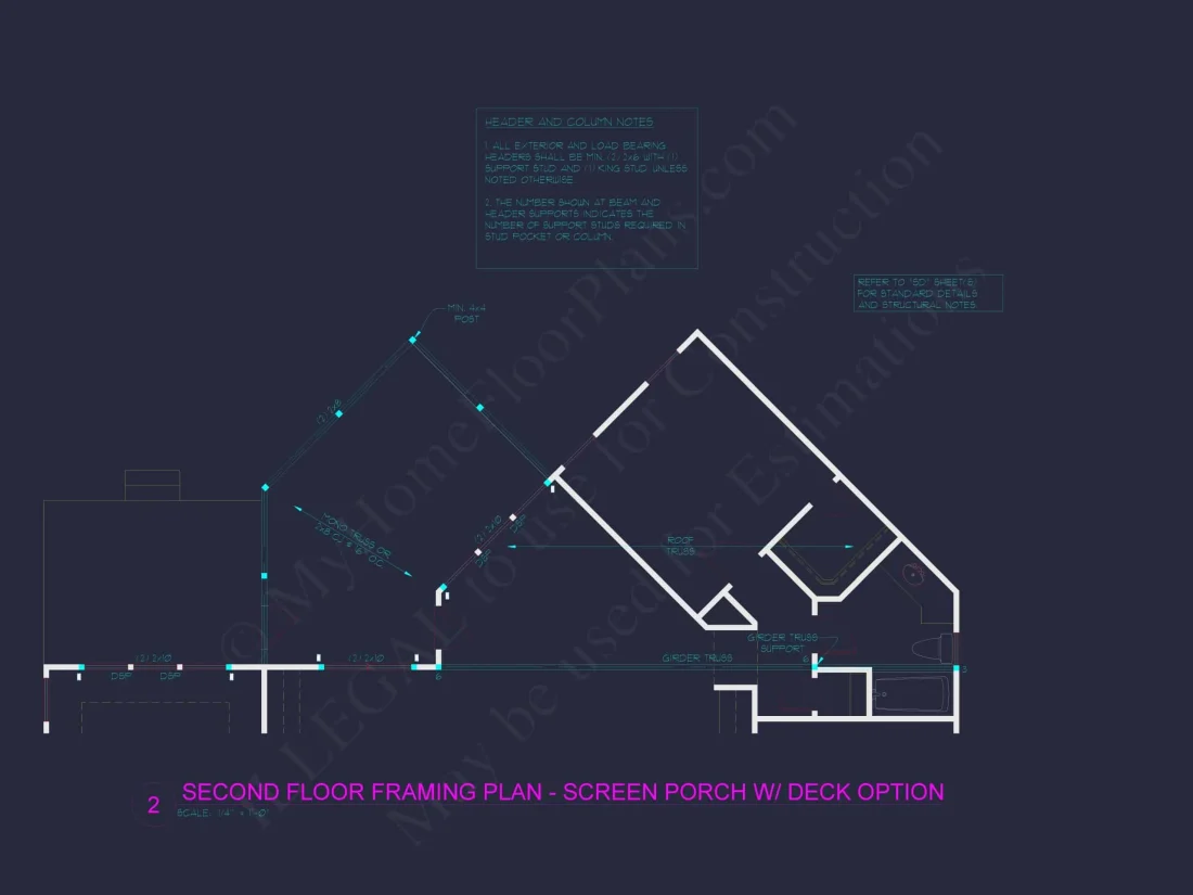 Customizable Floor Plan Blueprint with CAD Architecture & Southern Style