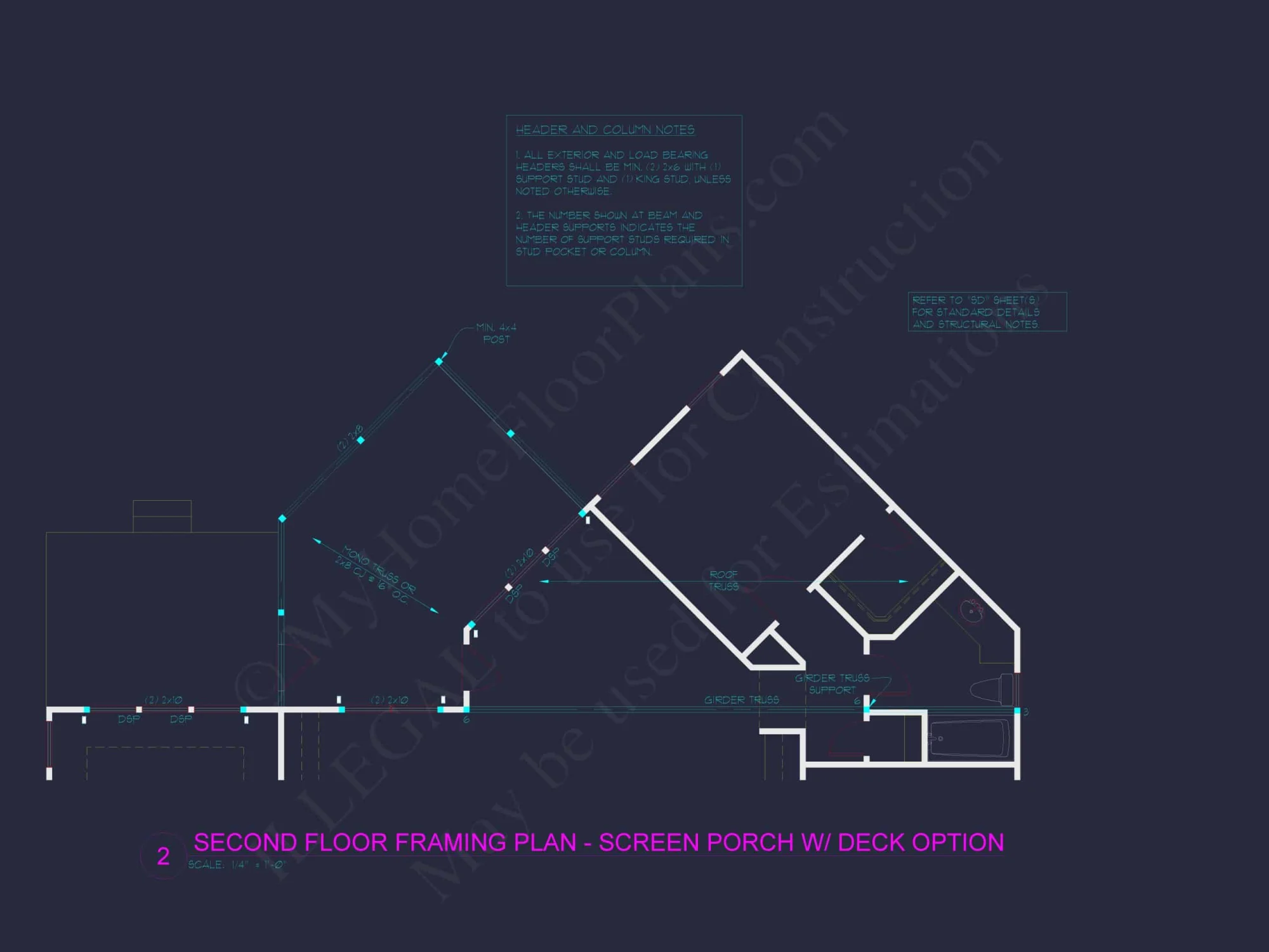 Customizable Floor Plan Blueprint with CAD Architecture & Southern Style