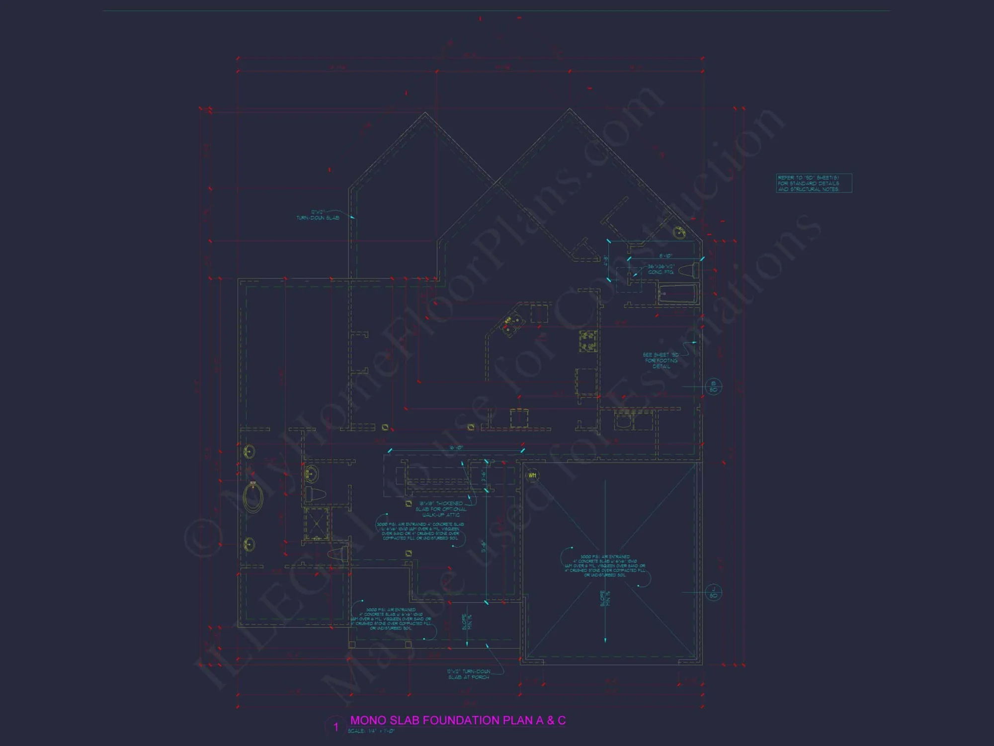 Customizable Floor Plan Blueprint with CAD Architecture & Southern Style