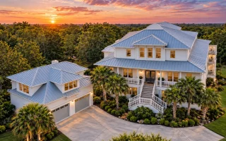Plan  13-1139 - Teakwood Ridge Manor  | Coastal Traditional - 3-Bed, 2-Bath, 3,288 SF