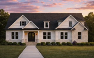 Plan  19-2050 - The Simmons Farmhouse  | Cape Cod - 4-Bed, 3.5-Bath, 1,181 SF