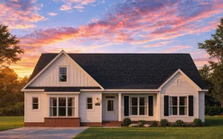 Plan  20-2079 - Harris Lodge |  Traditional Craftsman - 3-Bed, 2.5-Bath, 1,680 SF