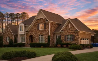 Plan  13-1035 - Juniper Bluff Retreat  | Traditional New American - 5-Bed, 6-Bath, 6,160 SF