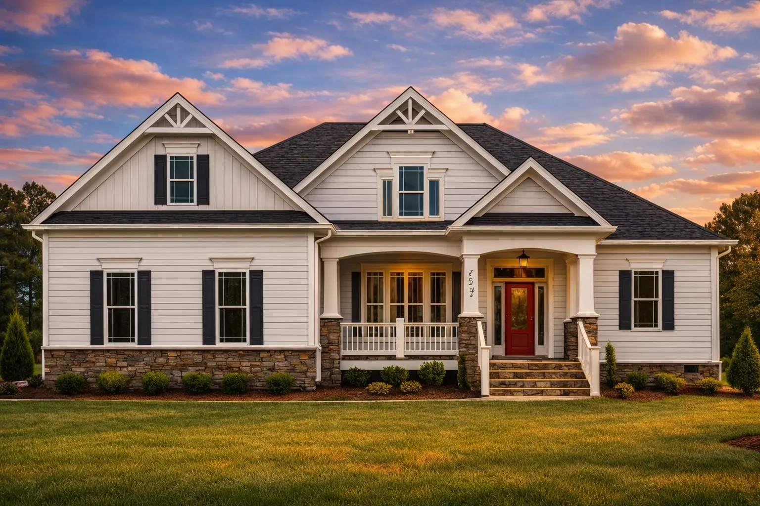Craftsman Home Floor Plan with CAD Designs and Blueprints