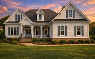 Plan  16-1309 - Bell Crossing |  Coastal Farmhouse - 3-Bed, 2.5-Bath, 3,206 SF