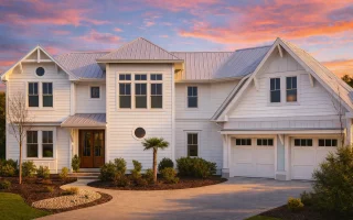 Plan  16-1350 - The Murphy Manor |  Coastal Farmhouse - 4-Bed, 4.5-Bath, 4,057 SF