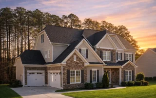 Plan  12-1085 - Hickory Hill Residence  | New American - 5-Bed, 5-Bath, 4,037 SF