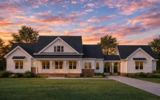 Plan  18-2232 - The Gonzalez Estate  | Southern Farmhouse - 3-Bed, 3.5-Bath, 2,575 SF