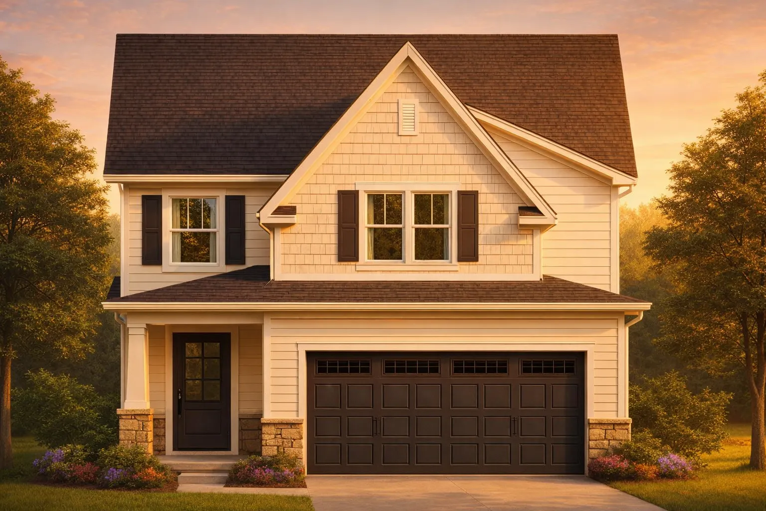 IMPORTANT Make the house as realistic as possible, landscape orientation, and display entire house. Do not cut off right or left side of house!