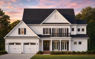 Plan  11-1289 - Wickham |  Traditional Colonial - 3-Bed, 3.5-Bath, 3,044 SF