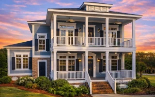 Plan  8-1786 - The Hayes Haven |  Classical Southern - 4-Bed, 3.5-Bath, 3,065 SF