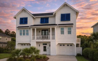 Plan  12-1075 - Pecan Creek Estate |  Coastal - 5-Bed, 2-Bath, 3,300 SF