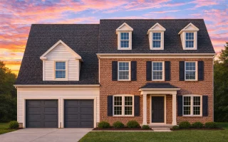 Plan  8-1394 - Sanders Ridge |  Traditional Colonial - 4-Bed, 4-Bath, 1,563 SF