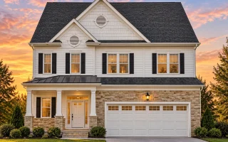 Plan  8-1053 - Mitchell Place |  Traditional Colonial - 4-Bed, 2.5-Bath, 2,213 SF