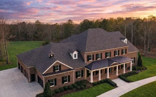 Plan  14-1455 - Oak Valley Homestead  | Neo-Colonial - 5-Bed, 6-Bath, 5,203 SF