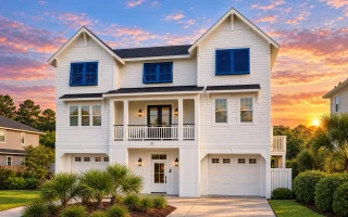 Plan  12-1075 - Pecan Creek Estate |  Coastal - 5-Bed, 2-Bath, 3,300 SF
