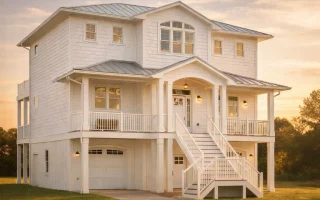Plan  20-1898 - Smith Lodge |  Coastal Traditional - 4-Bed, 3.5-Bath, 3,237 SF