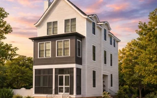 Plan  20-1143 - The Scott Farmhouse  | Neo-Colonial - 4-Bed, 3.5-Bath, 2,707 SF