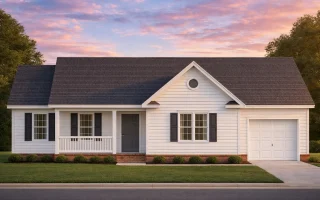 Plan  10-1374 - Eliza | Traditional  Ranch - 3-Bed, 2-Bath, 1,254 SF