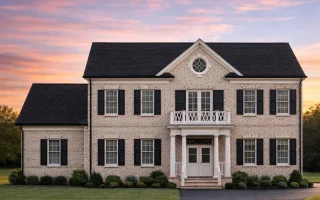 Plan  15-1426 - Laurel Valley Cabin  | Georgian Colonial - 5-Bed, 5-Bath, 5,916 SF