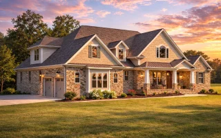 Plan  16-1066 - The Nelson Farmhouse  | New American - 4-Bed, 3.5-Bath, 3,977 SF