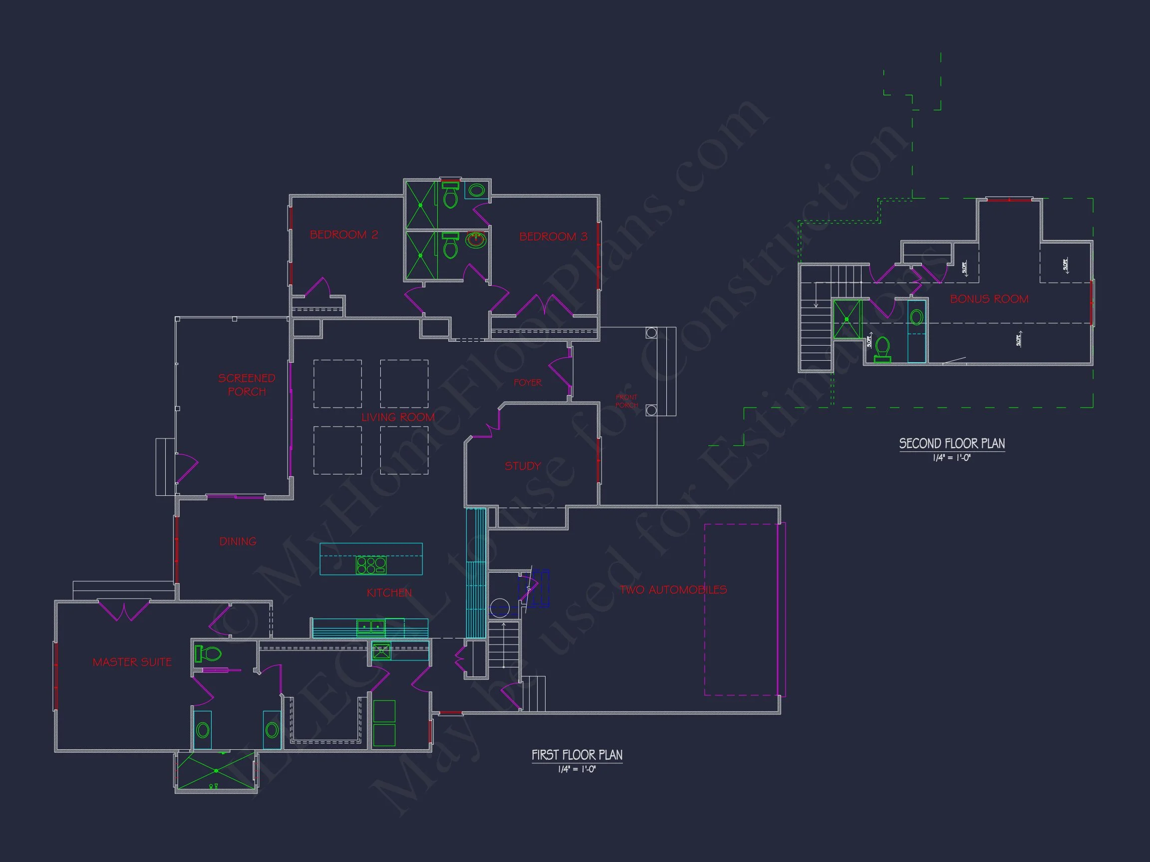 19-2168 HOUSE PLAN - Coastal Home Plan - 3-Bed, 2-Bath, 2,591 SF 25 Charming house Plan with Coastal and Craftsman Designs