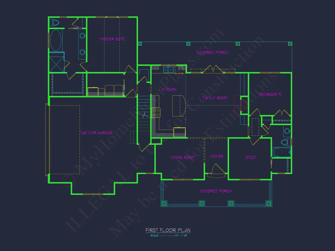 Craftsman house Plan with Open Floor Blueprint & Unique Designs