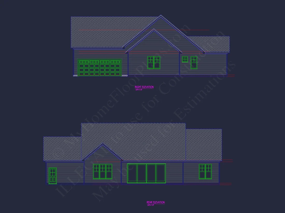 Affordable house Plan with 1.5 Floors and Spacious CAD Designs