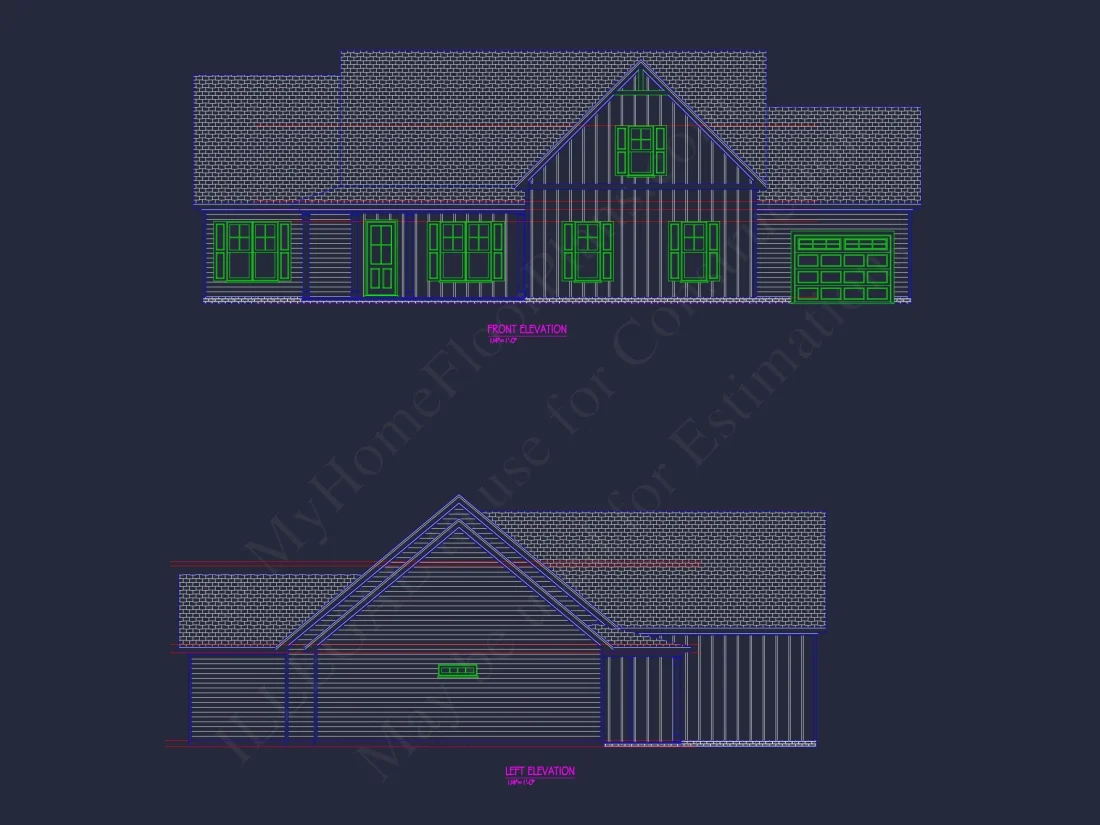 Affordable house Plan with 1.5 Floors and Spacious CAD Designs